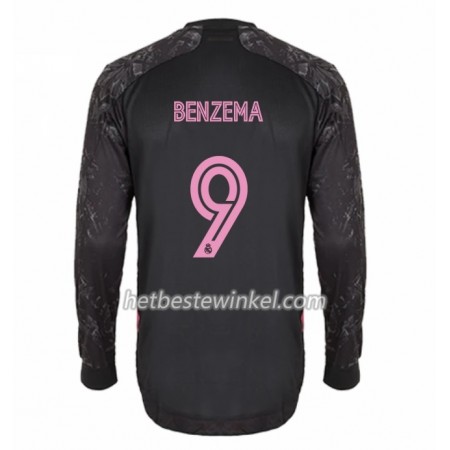 Real Madrid Karim Benzema 9 Voetbalshirts Third 2020/21 - LS